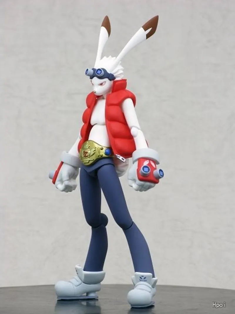 Anime Summer Wars figma 081 ikezawa kazuma fighting King rabbit Action Figure Model Decoration 15cm