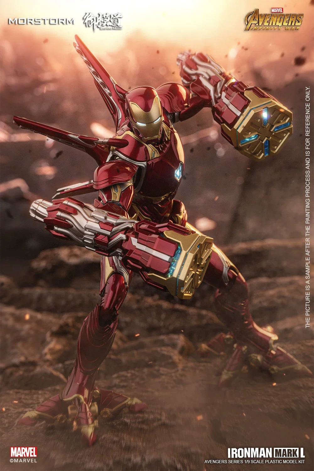 in stock Iron Man Mor Storm E-Model Mk50 Action Figure 1/9 Scale Assembly Figurine Model Gift Toy Collectible Model Toy Gift