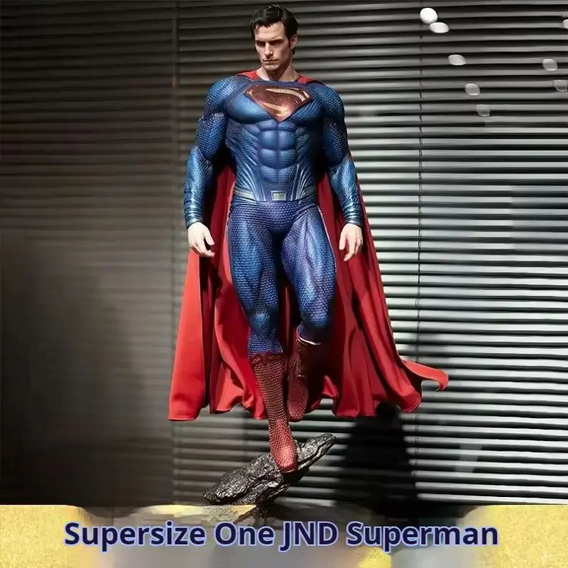 50 cm Super Man Anime Figur Superm Dawn Of Justice Actionfigur PVC 2 Köpfe 2 Hände Statue Ornament Kinderspielzeug Geschenk