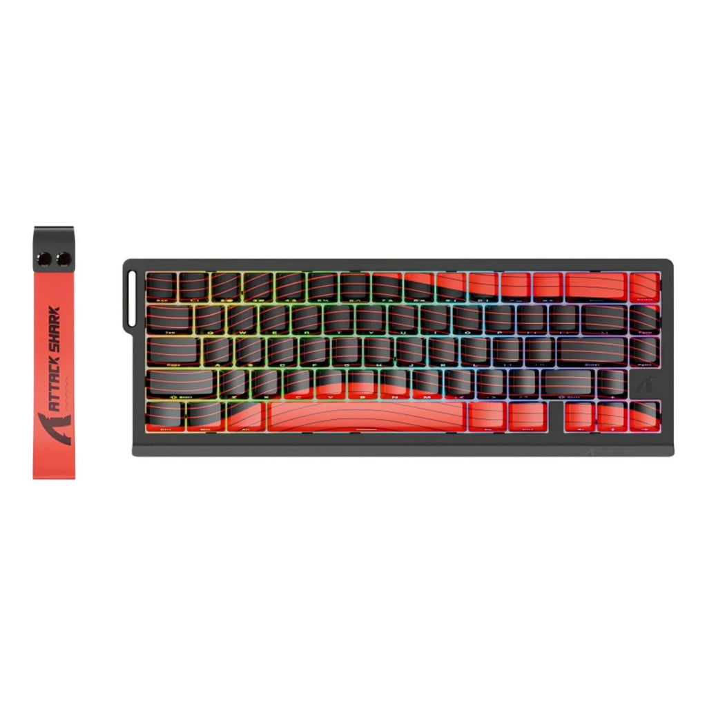 ATTACK SHARK X68 PRO HE Kabellose Rapid Trigger-Gaming-Tastatur, 8K-Abfragerate, Hot-Swap, RGB-Hintergrundbeleuchtung