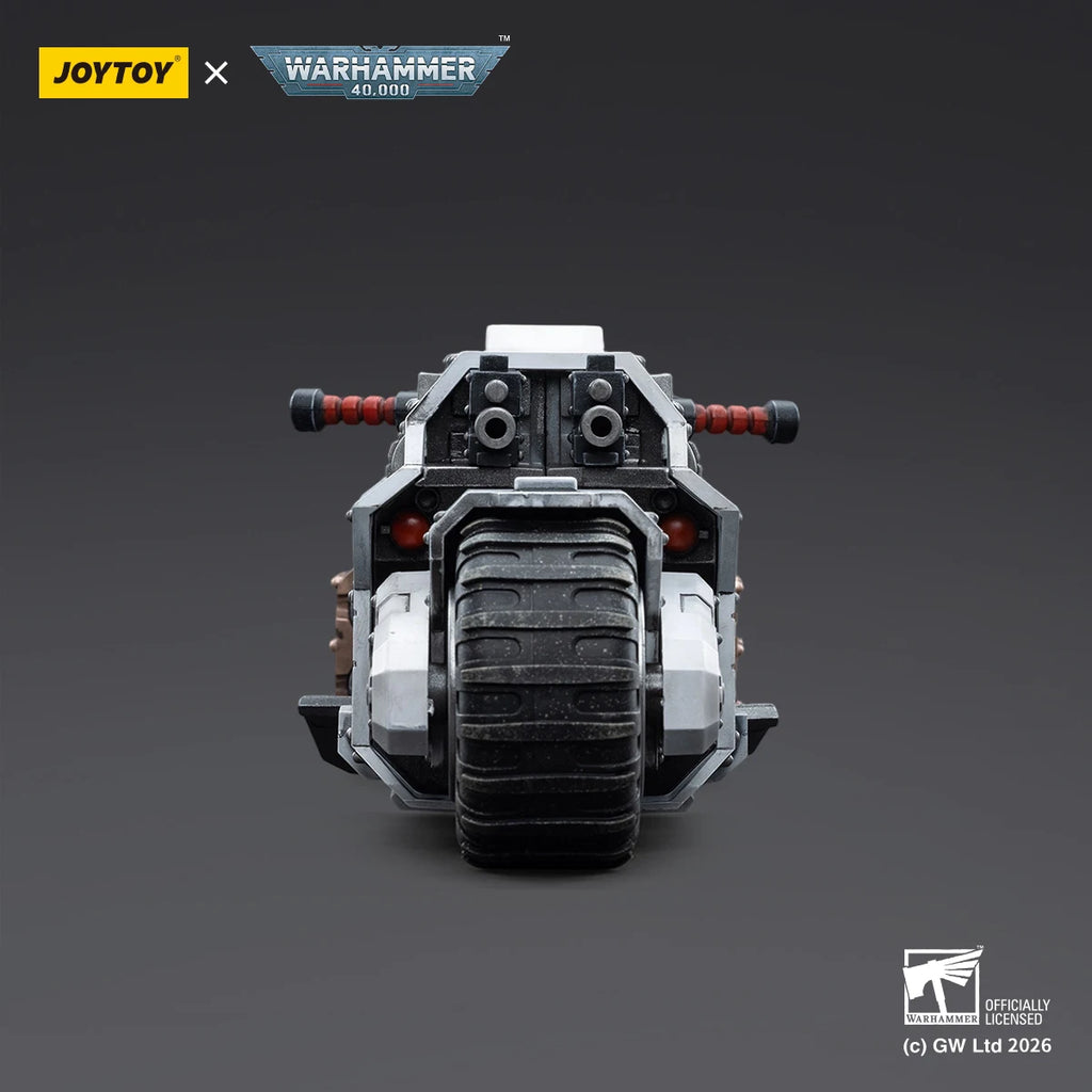 【Pre Sale】Original JOYTOY 1/18 Action Figure Warhammer 40000 White Scars Raider-pattern Combat Bike Model Toy Collection
