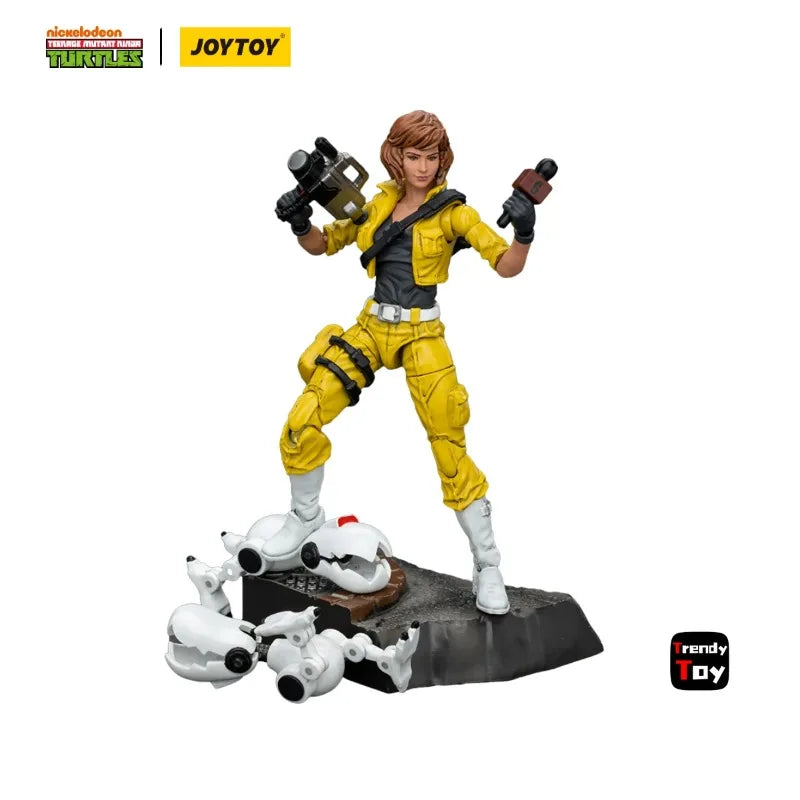 In Stock JOYTOY 1/18 Action Figure TMNT Ninja Turtles Splinter April O'Neil Anime Model Toys Gifts Collection