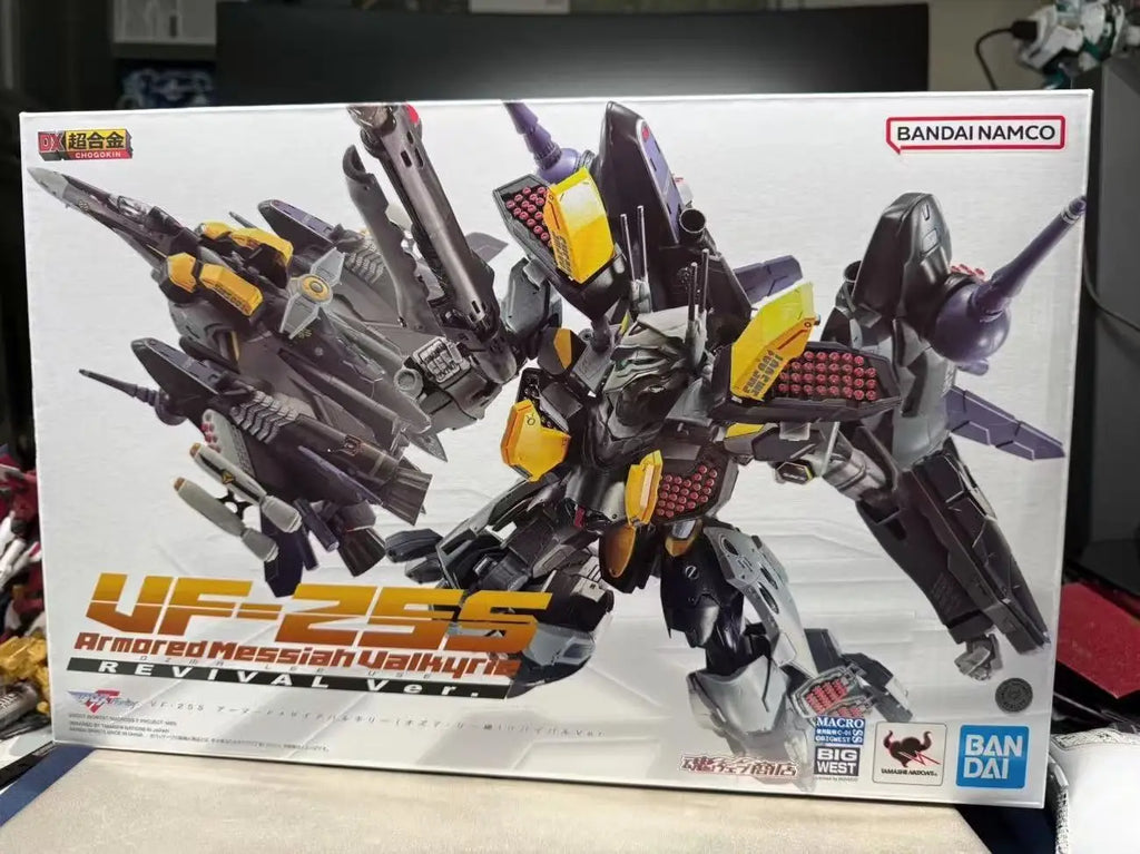 In Stock Bandai Soul Limited DX Super Alloy Macross VF-25S Ozma Machine AP Set Ready Stock Action Figure Collection Gift