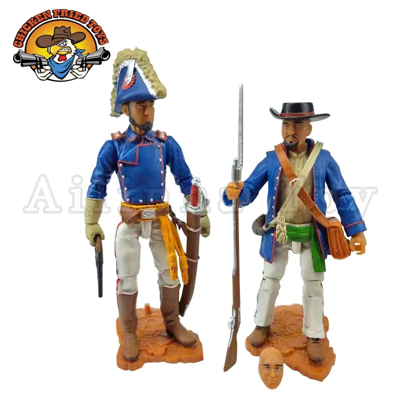 Chicken Fried Toys 1/18 3.75inch Action Figure Dime Novel Legends EL General Sargento Centinela Collection For Gift