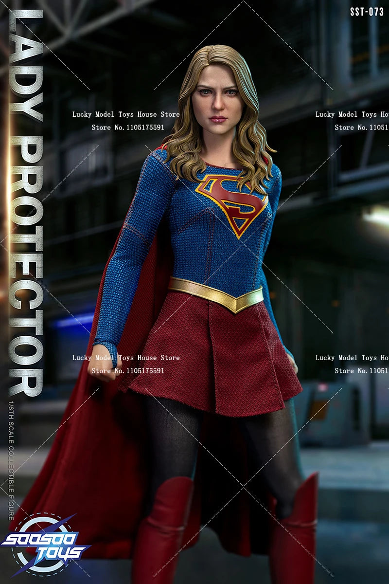 Soosootoys SST073 1/6 Invincible Female Hero Action Figure Caped Lady Protector Delicate 12inch Display Soldier Model Doll