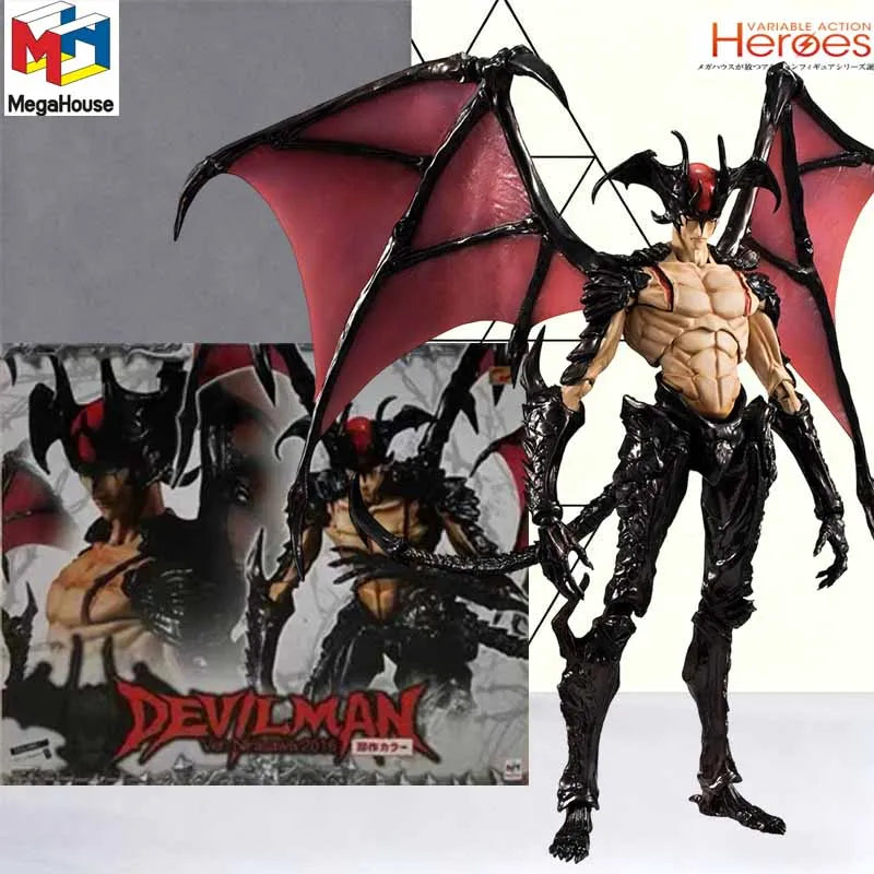 18cm Devilman Inspired Movable Action Figure - Variable Action Heroes Style Collectible Doll with Fist Parts Anime Fan Gift