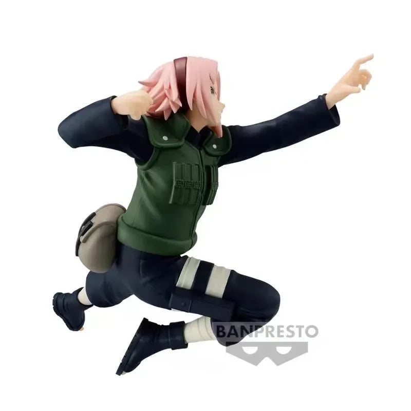 Original Bandai Shfiguarts Naruto VIBRATION STARS Sakura Edition Actionfigur, Anime-Modell, Spielzeug, Dekoration, Geschenk, 14 cm