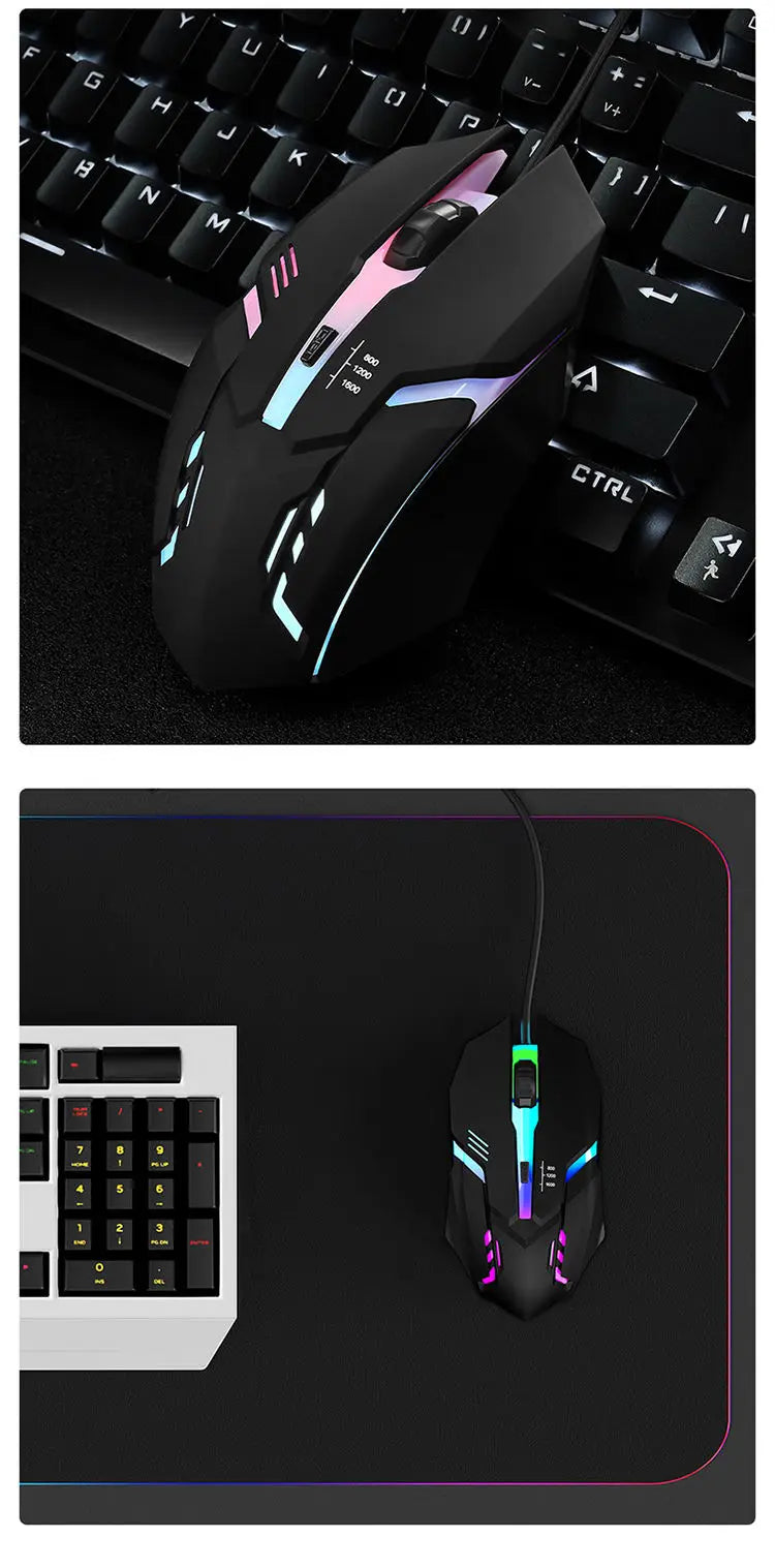 Ergonomisches Design Gaming Maus Desktop-Computer Laptop USB Backlit Maus Hersteller Heißer Verkauf 
