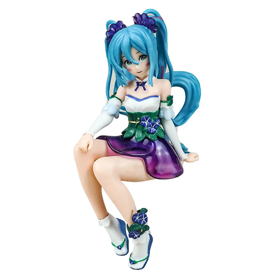 Anime Hatsune Miku Doll Model Cartoon Cute Kawaii Toys PVC Model Action Figures Car Dashboard Decoration Holiday Gift