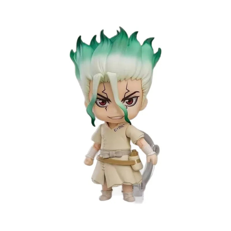Anime Posable Figure Senku Ishigami Dr Stone Face Swap Pvc Collectible Figurine Desktop Decor Ornament Gift For Anime Lovers