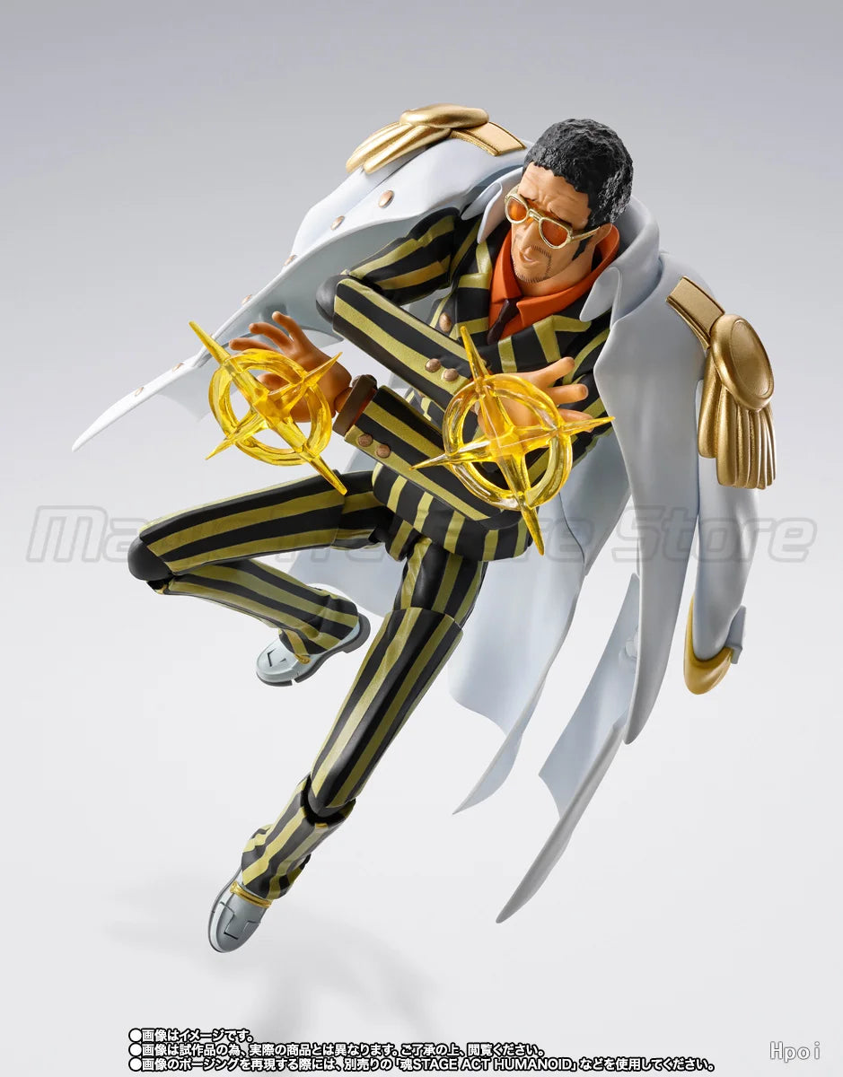 【MT】Original BANDAI SPIRITS S.H.Figuarts ONE PIECE Borsalino Porsalino Future Island Egghead Action Figure Collection