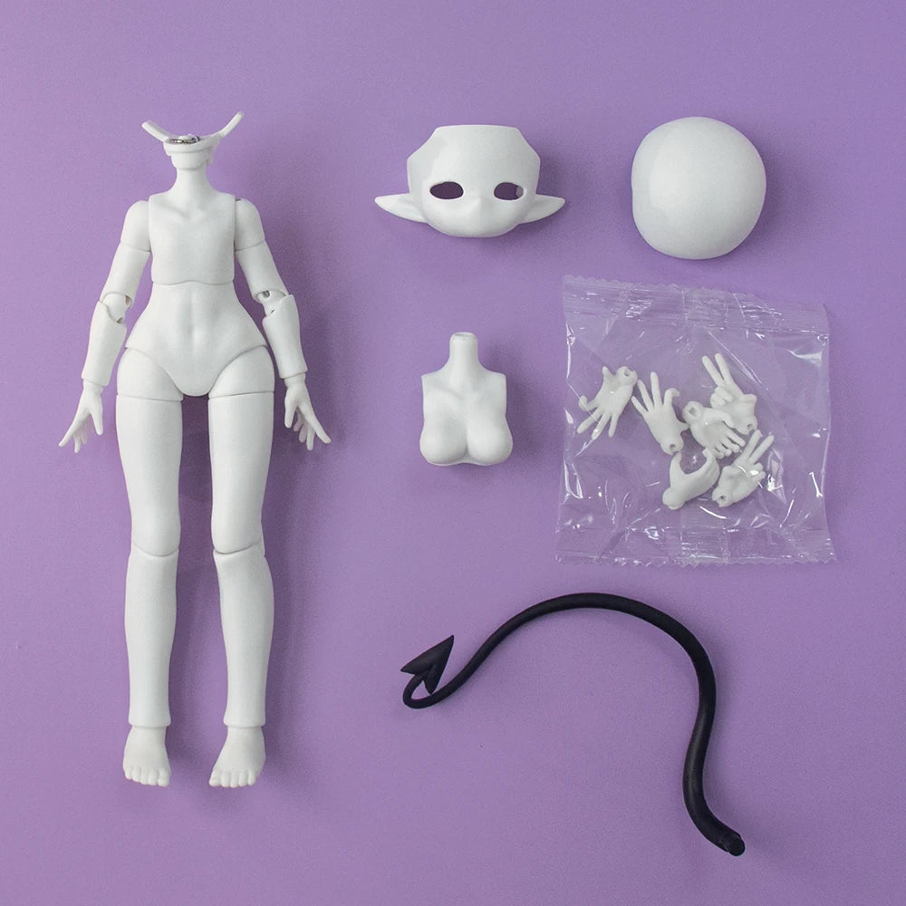 In Stock Genuine Devil'S Horns Blind Box 1/8 Movable Doll Ornament Creative Trendy Toy Exquisite Doll Boys Girls Gifts