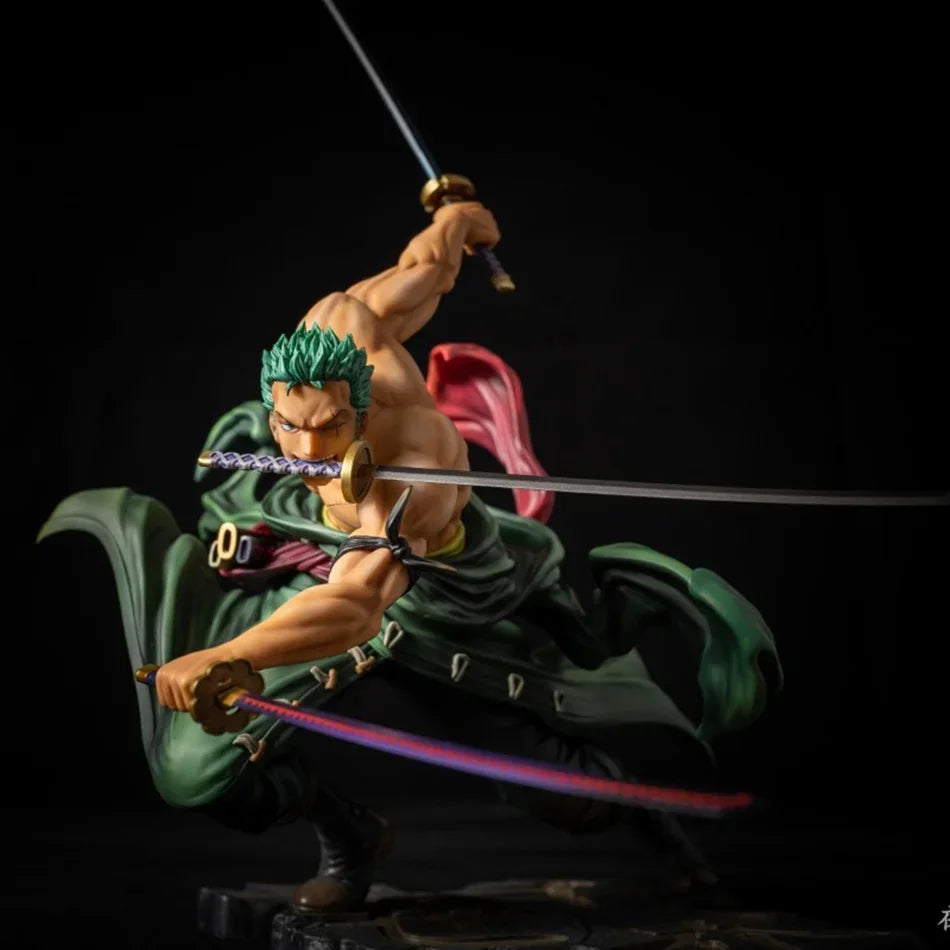 One Piece Roronoa Zoro Anime Action Figure - Three-Blade Sa-Maximum Manga Statue Model for Collectors And Kids