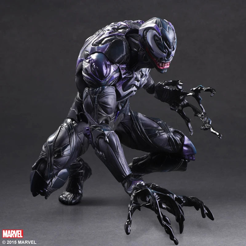 Play Arts Venom Action Figure PA Marvel Collection Doll Toys Amazing Spiderman Model