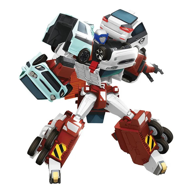 4 IN 1 Tobot Quatran Transformation Robot to Car Toys Korea Cartoon Brothers Anime Tobot Deformation Car Toys for Children Gift