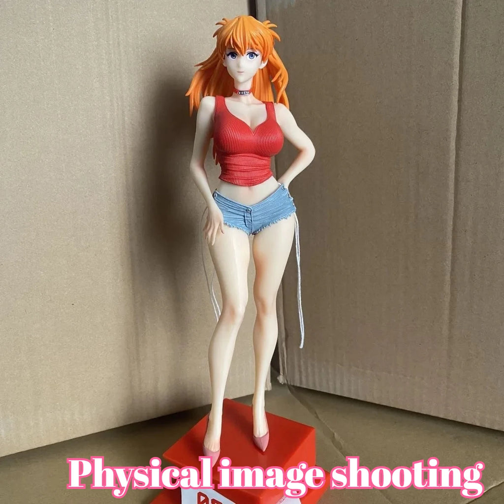 In Stock Summer Girlfriend Series Mari Statue Makinami Makinami Rei Ayanami Set Anime PVC Figure Model Collect Desktop Toy Gift