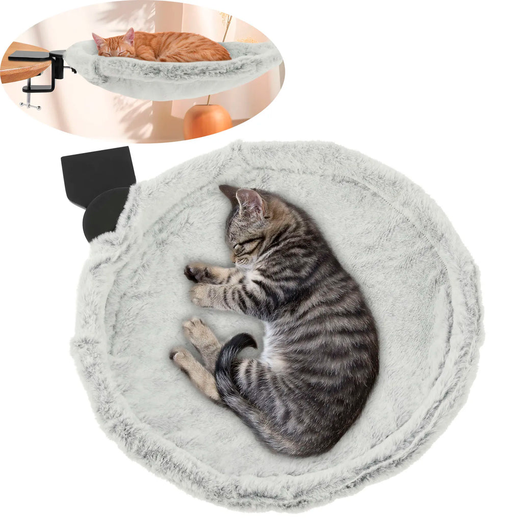 Schreibtisch-Hängematte für Haustiere, starke Tragfähigkeit, Katzen-Schreibtischbett, stabile Unterstützung, Schreibtisch-Hängematte für Kätzchen, platzsparend, Heimtierbedarf