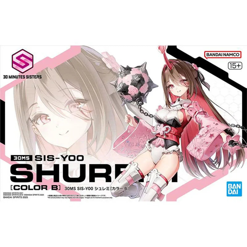 Bandai 30 Minutes Missions Model Kit 30MS SIS-Y00 Shuremi Color B Action Figure Building Kit Anime Figures Toys For Boys Gift