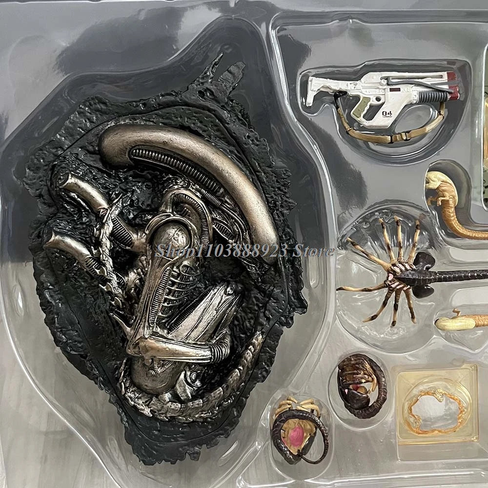 Neca Alien Romulus Figure Alien Accessories Kit Anime Action Figure Horror Model Doll Toy Christmas Birthday Gift