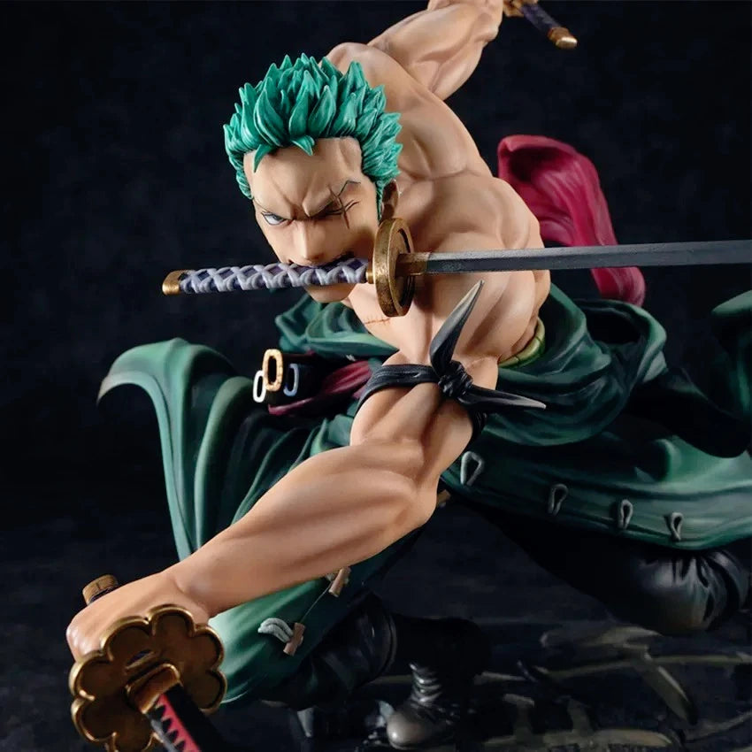 One Piece Luffy Figure Roronoa Zoro Three-Blade Sa-Maximum Manga Anime Statue PVC Action Collection Model Toys