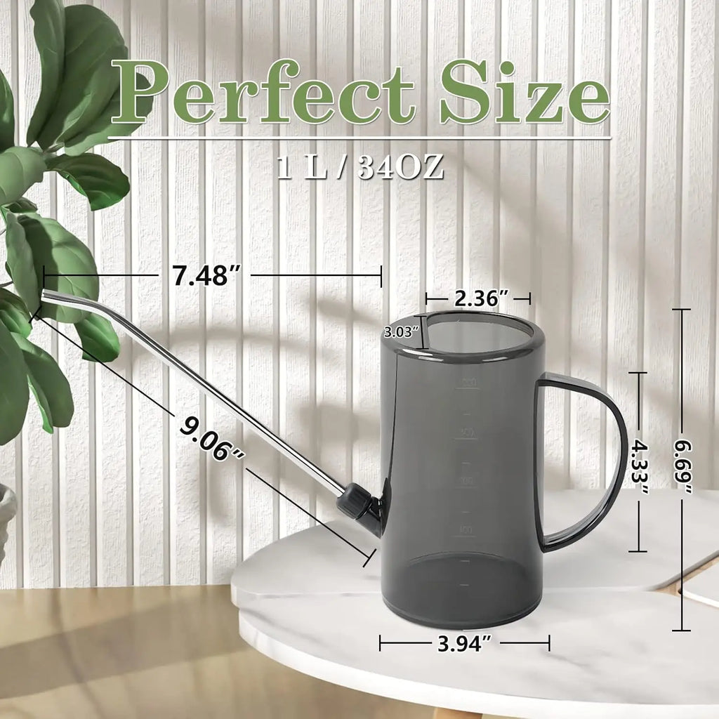 Small Watering Can with Stainless Steel Long Spout for Indoor/ House Plant Flowers Garden