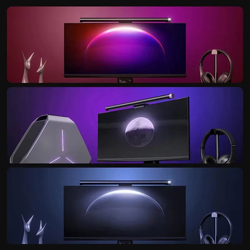 LYMAX Led Monitor Light Bar Stepless Dimming RGB Acoustic Pickup Computer Study Reading Lamp Screen Hanging Light For Game Work