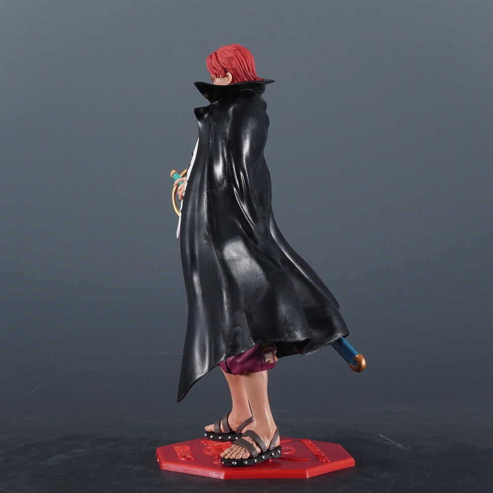 24.5cm Anime Figure One Piece Figure Shanks Figure Luffy PVC Statue Collectible Model Toys Gifts