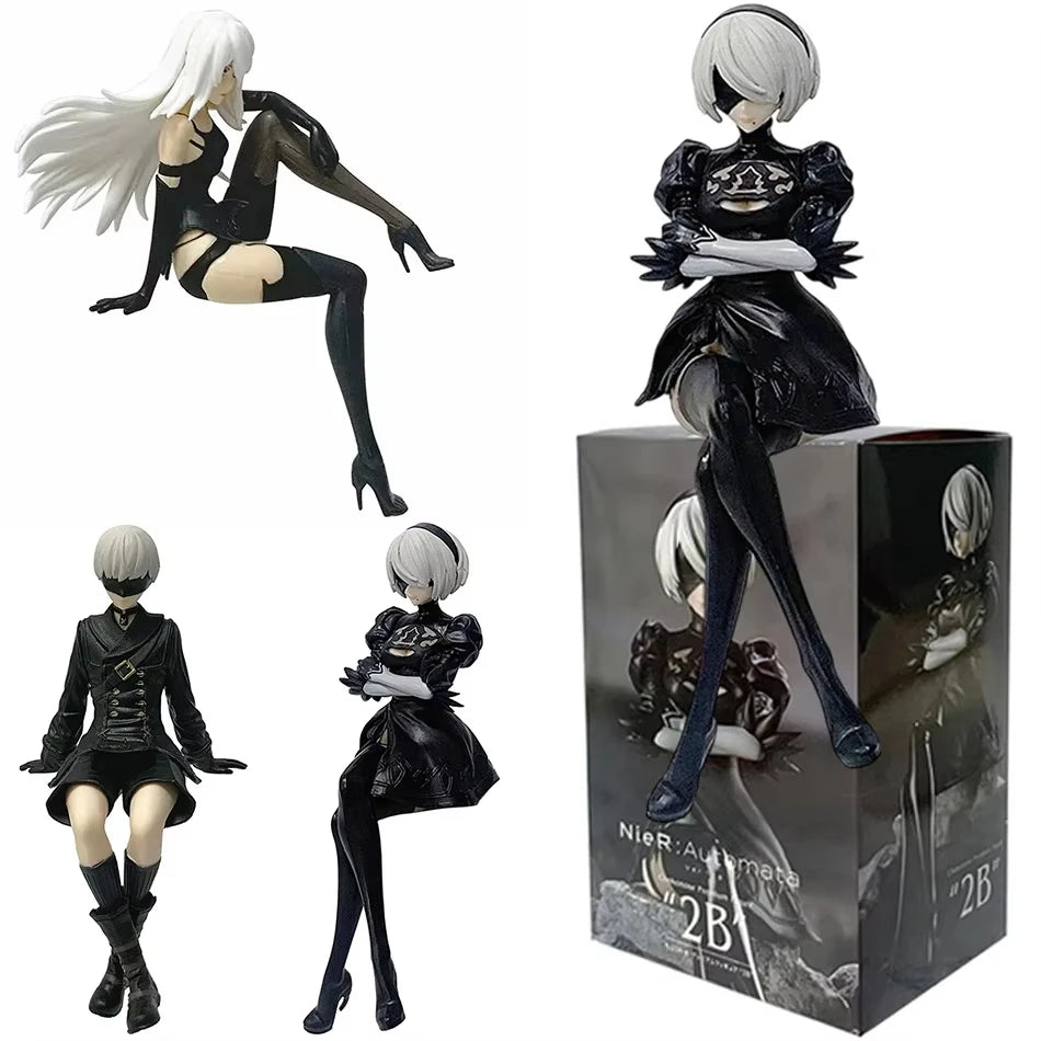15Cm Anime Figure Original Nier:automata Ver1.1A 2B Yorha No. 2 Type B Premium Chokonose PVC Model Collectible Toys