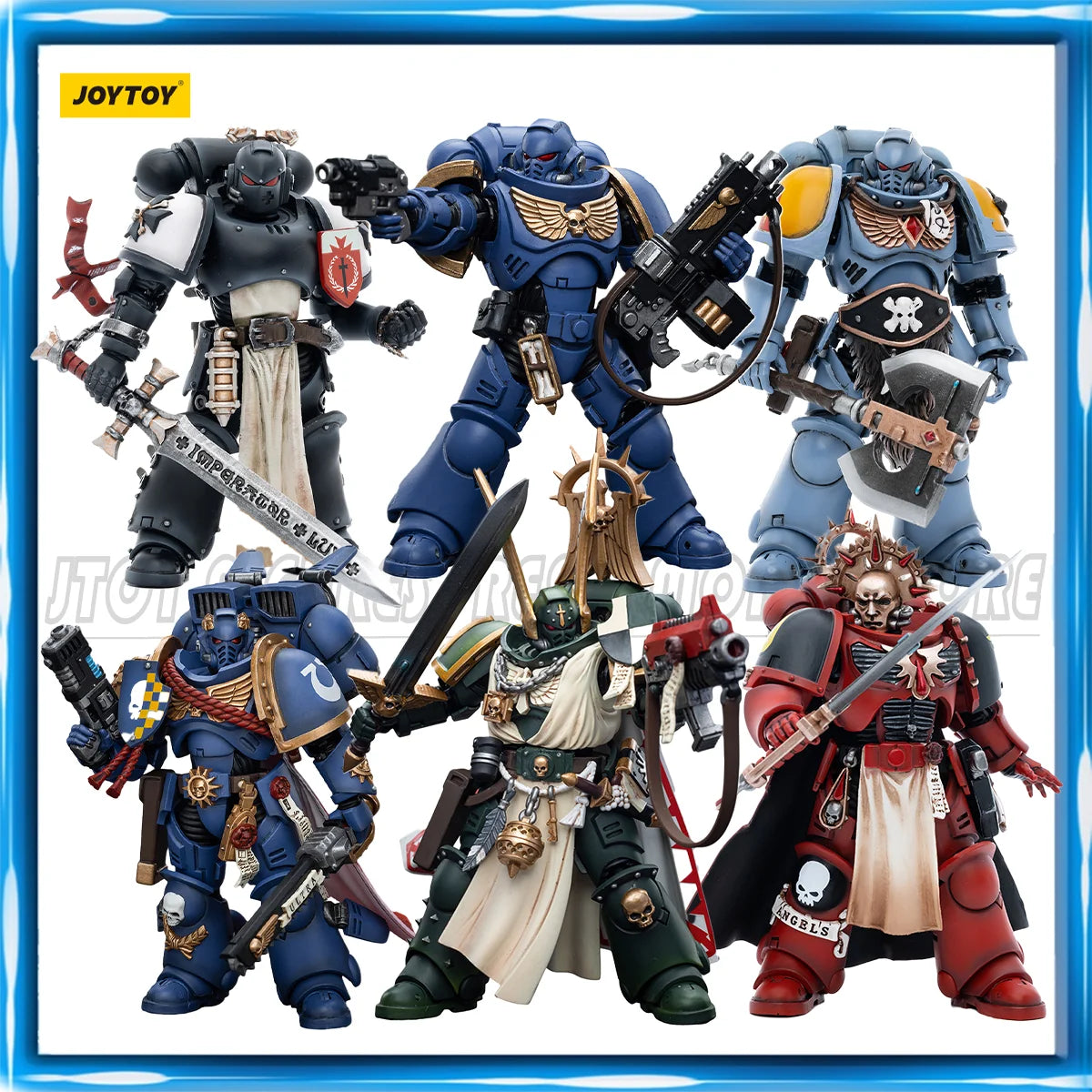 [IN-STOCK] JOYTOY Warhammer 40K 1/18 Action Figures Ult Lazarus Rolantus Alberigo Stoneshield Anime Toys