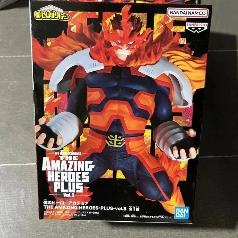 Bandai Original Banpresto Anime My Hero Academia THE AMAZING HEROES PLUS Endeavour PVC Action Figure Model Collection Toy GiftWY