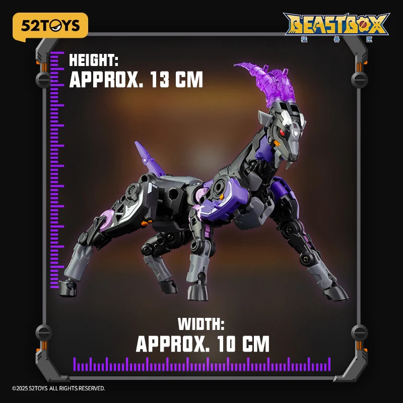 52TOYS Beastbox BB-72 DIMMUBORGIR, Deformationsspielzeug, Actionfigur, Sammlerstück, umwandelbares Spielzeug, Mecha-Roboter