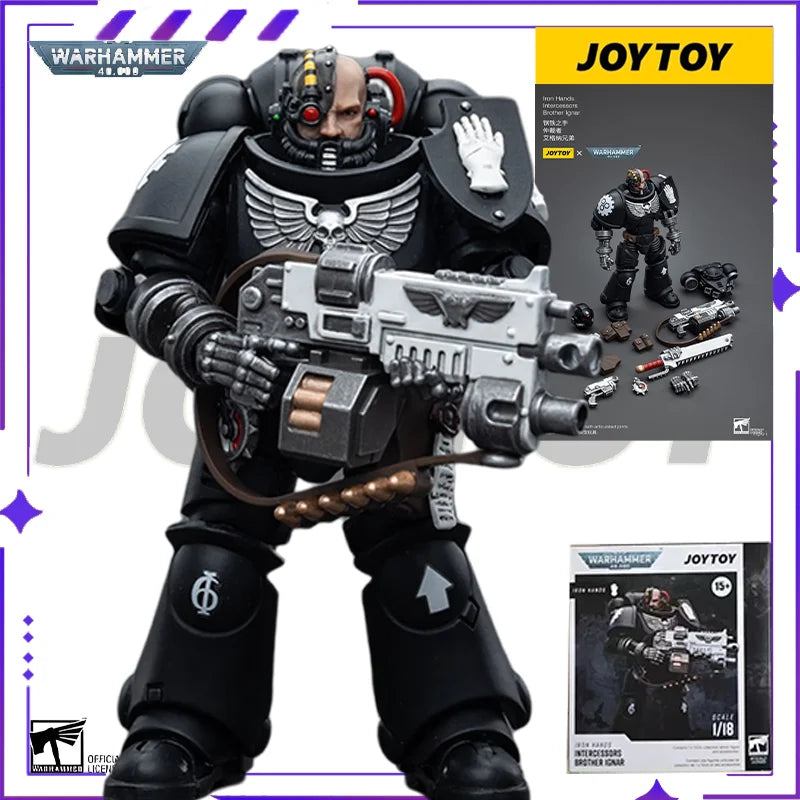 [In Stock] JOYTOY Original 40K1/18 Mobile Doll Warhammer 40000 Dark Crow Guard Arbitrator Mobile Joint Model Toy Gift Collection