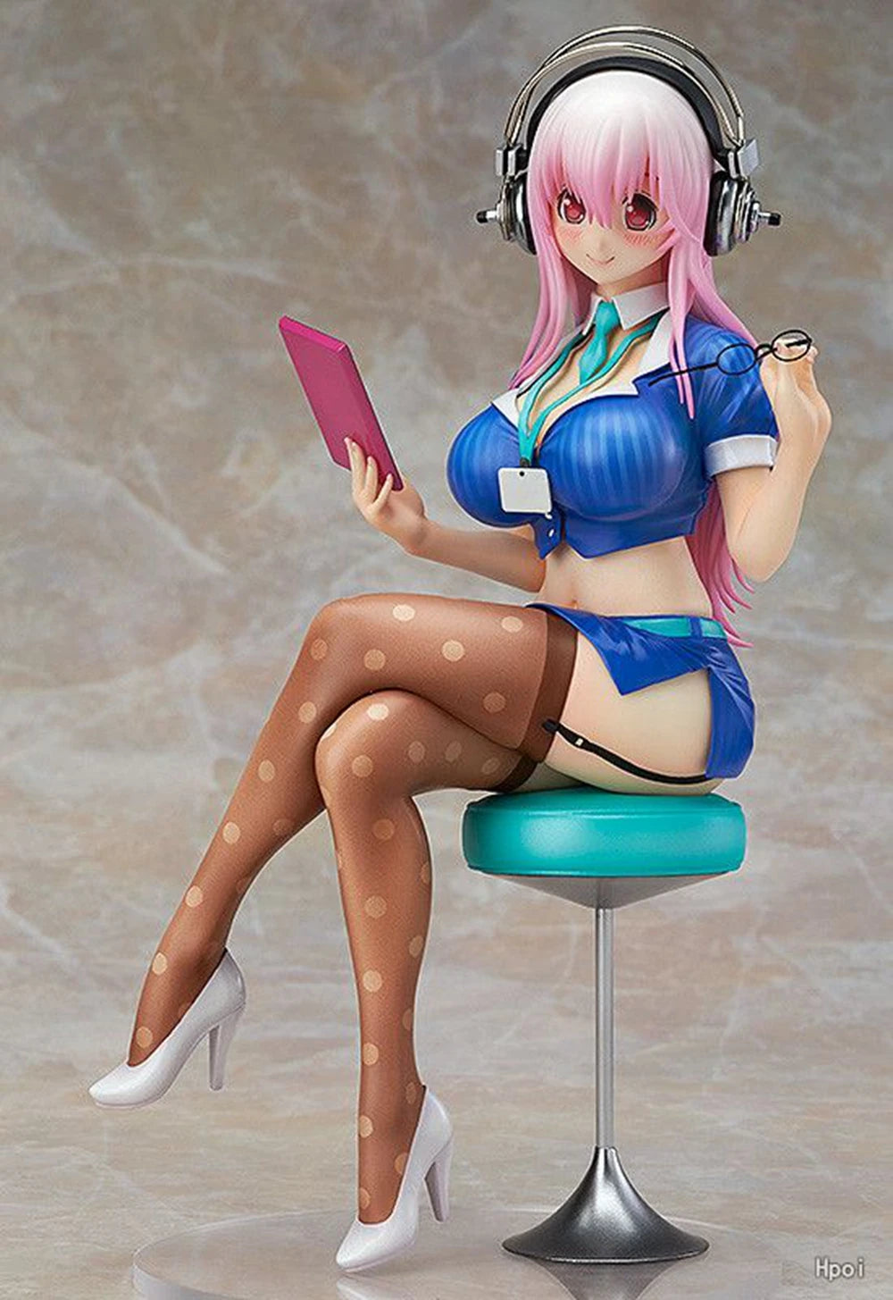 10CM Anime Figure Super Sonico PVC Action Figurine Model Toy Cake Decor Swimsuit Dress Up SoniComi Noodle Stopper Figure Gift