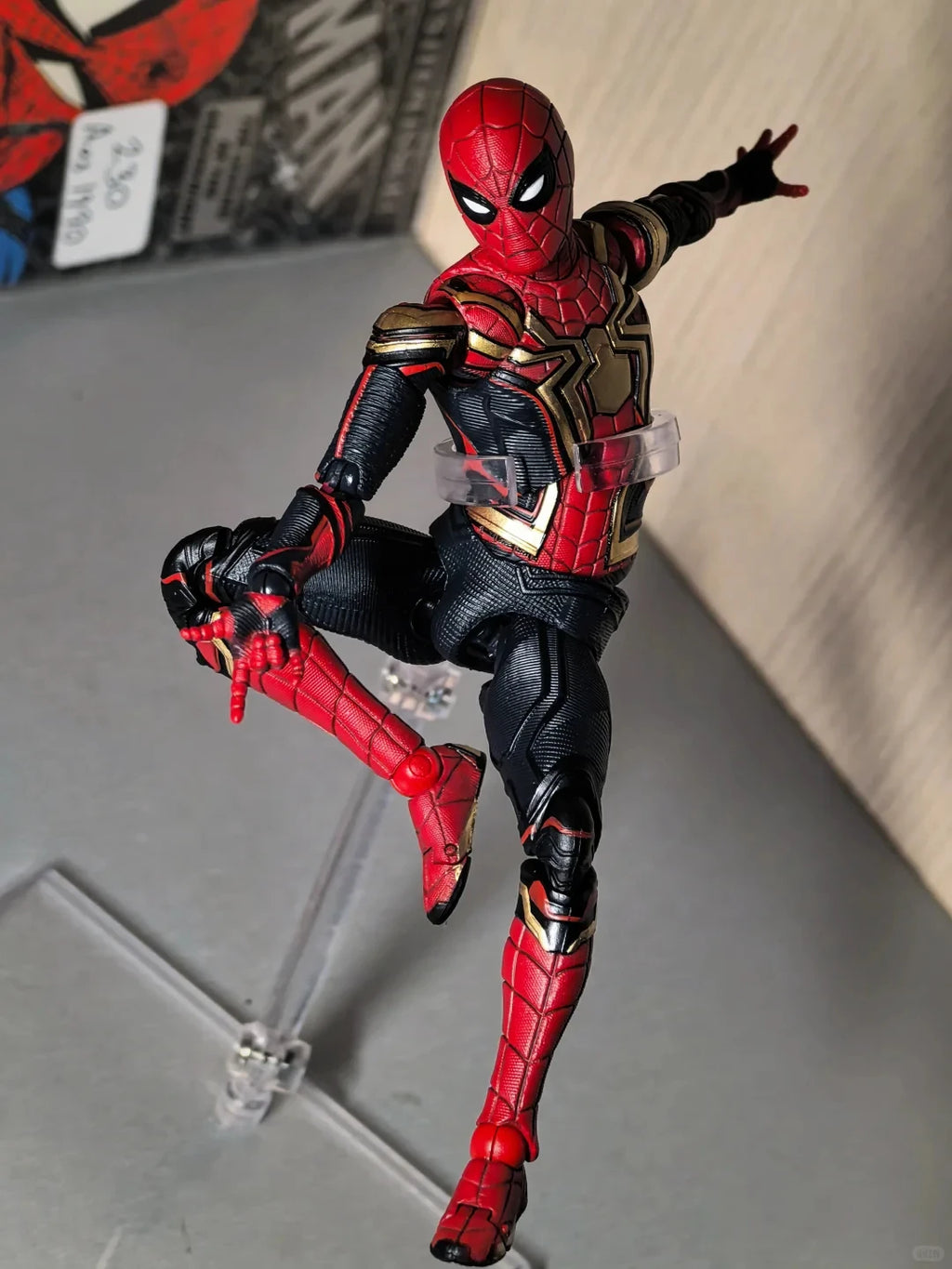 In Stock Genuine MEDICOM MAFEX Spider-Man Hero No Way Home Fusion Armor 1/12 Action Figure Model Toys