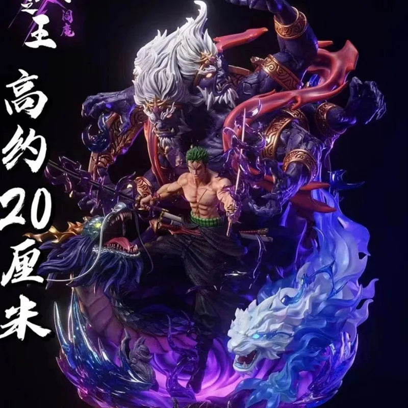 One Piece Anime Figur Lx Sauron Handgefertigter König Hölle Yan Mo Luo Luo Noah Modell Statue Dekoration Wohnaccessoires Weihnachtsgeschenk
