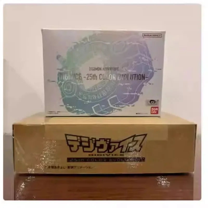 NEW STOCK Bandai Original Digimon Adventure Figure Monster Scsa Scsa Gold Machine V-Mon Wormmon Animation Digivice Model Toys