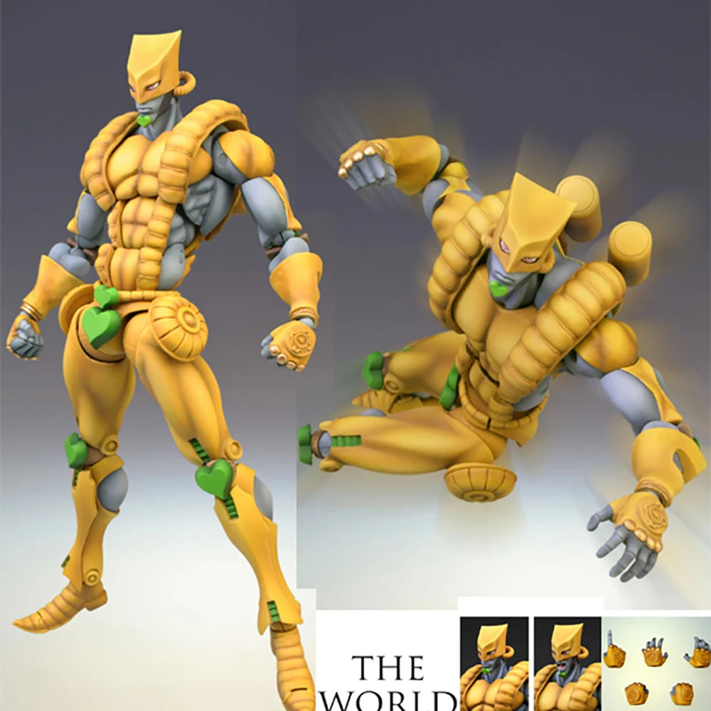 In Stock Original Medicos Entertainment Jojo No Kimyou Na Bouken Stardust Crusaders The World Anime Figure Action Figure Model