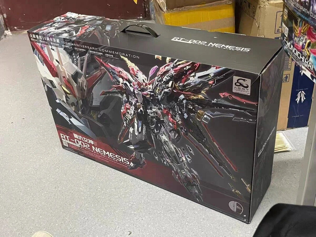 Mg 1/100 In Stock Infinite Dimension Nemesis Assembly Model Kits Toy Strategic Revenge Titan Action Figure Rt-002 Scale Gift