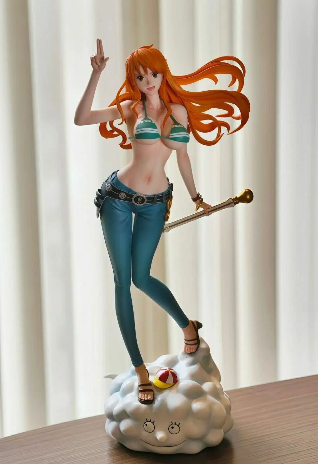 IN STOCK C2 TOYS 22cm ONE PIECE Anime Figures Nami Figures Two years later the Straw Hat Troupe Figures PVC Statue Gifts Toys