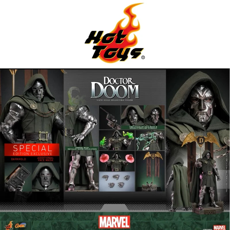 In Stock Original HOTTOYS HT 1/6 CMS022b《Marvel Comics》Doctor Doom Special Edition Action Figures Collectable Model Toy Gift