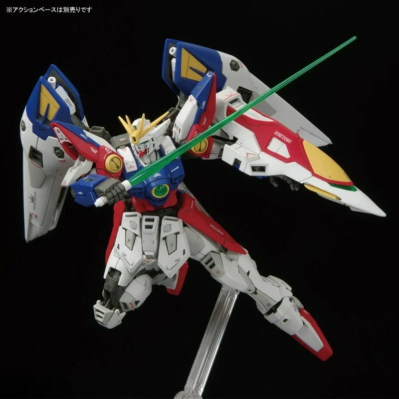 2026 Bandai RG 1/144 WING GUNDAM ZERO Model Kit Anime Action Fighter Assembly Desk Decoration Models Collection Toy Figure Gift