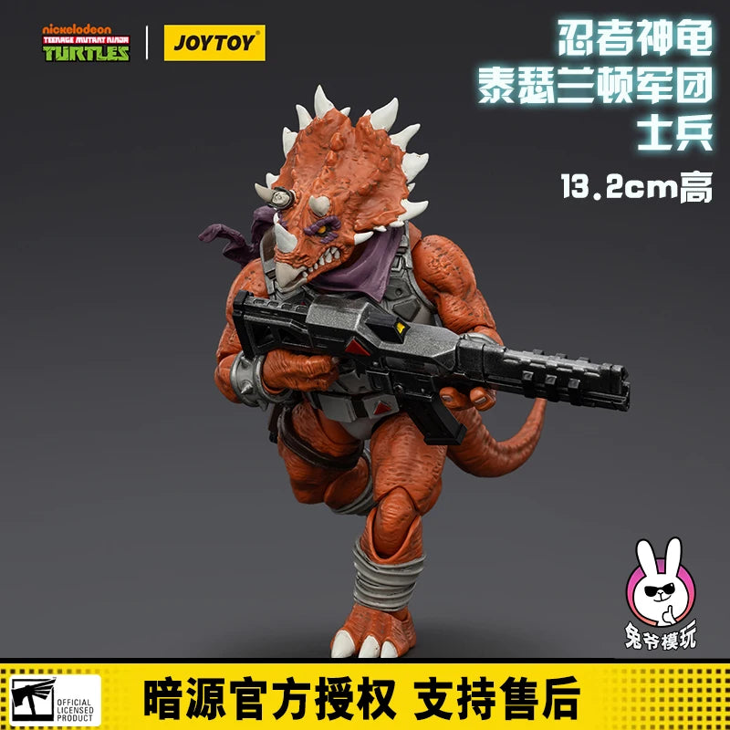 JOYTOY Ninja Turtles Soldier 18 Scale Action Figure Collectible Toy for Fans Shell Shocked Series in Stock