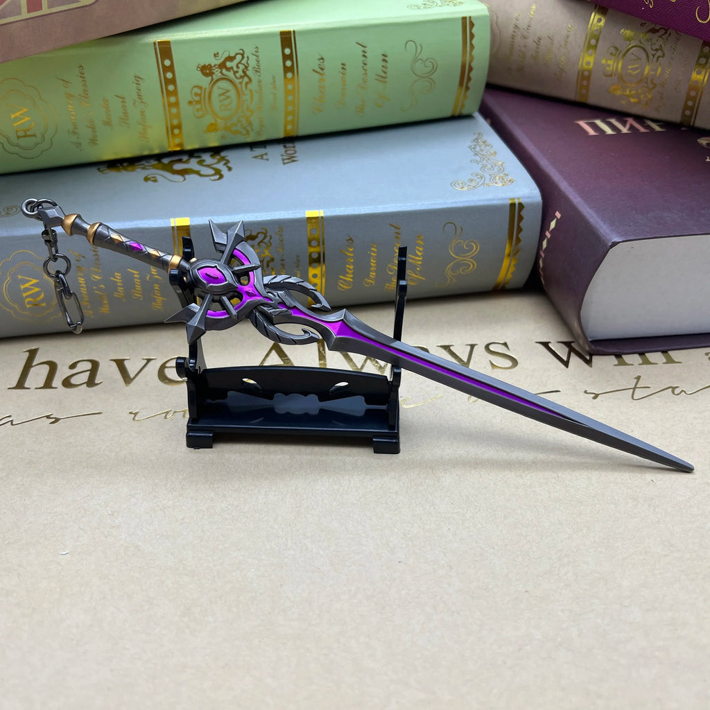 22 см Genshin Impact Game Replica Festering Desire Sword Metal Weapon Model Albedo 1:6 Фигурка Аксесоар Декорация Играчка Момче