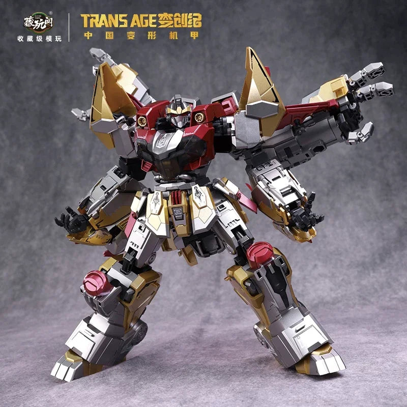 18cm TA-HYl003 Brontosolid Transformable Combineable Action Figure Alloy Frame Mecha Collectible Model Toy Desktop Ornament Gift