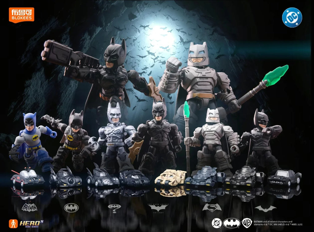 IN STOCK Original BLOKEES DC Batman GV01 Defender Set Armored Batmobile & Bruce Wayne Figure Doll  Collectible Toy Perfect Gift
