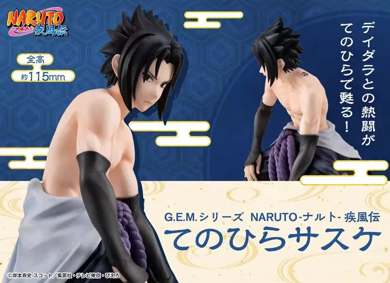 Original MegaHouse GEM Naruto Shippuden Uchiha Sasuke Melty Princess Action Figure Toys PVC Model Collection