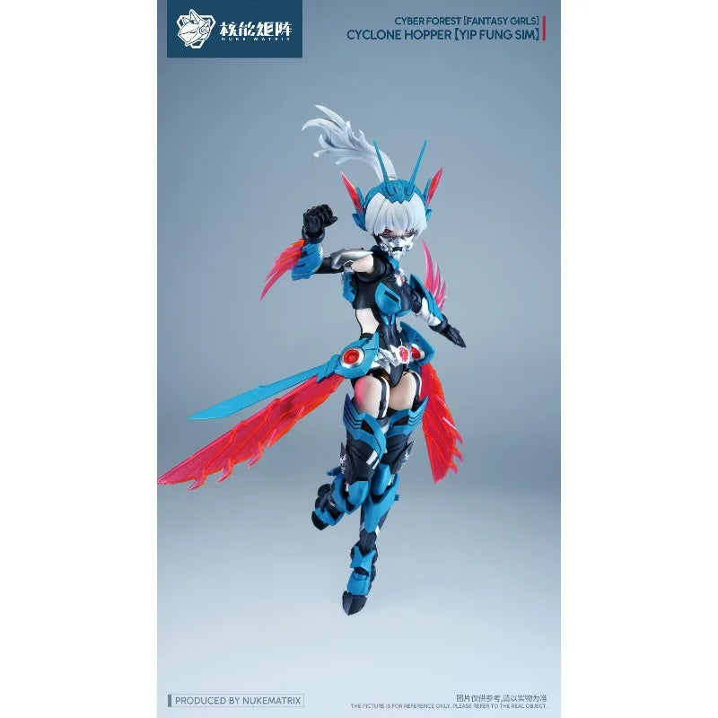 Nuke Matrix Original CYBER FOREST FANTASY GIRLS CYCLONE HOPPER YIP FUNG SIM Assemble Toy for Boys Girls Gift Collectible Model
