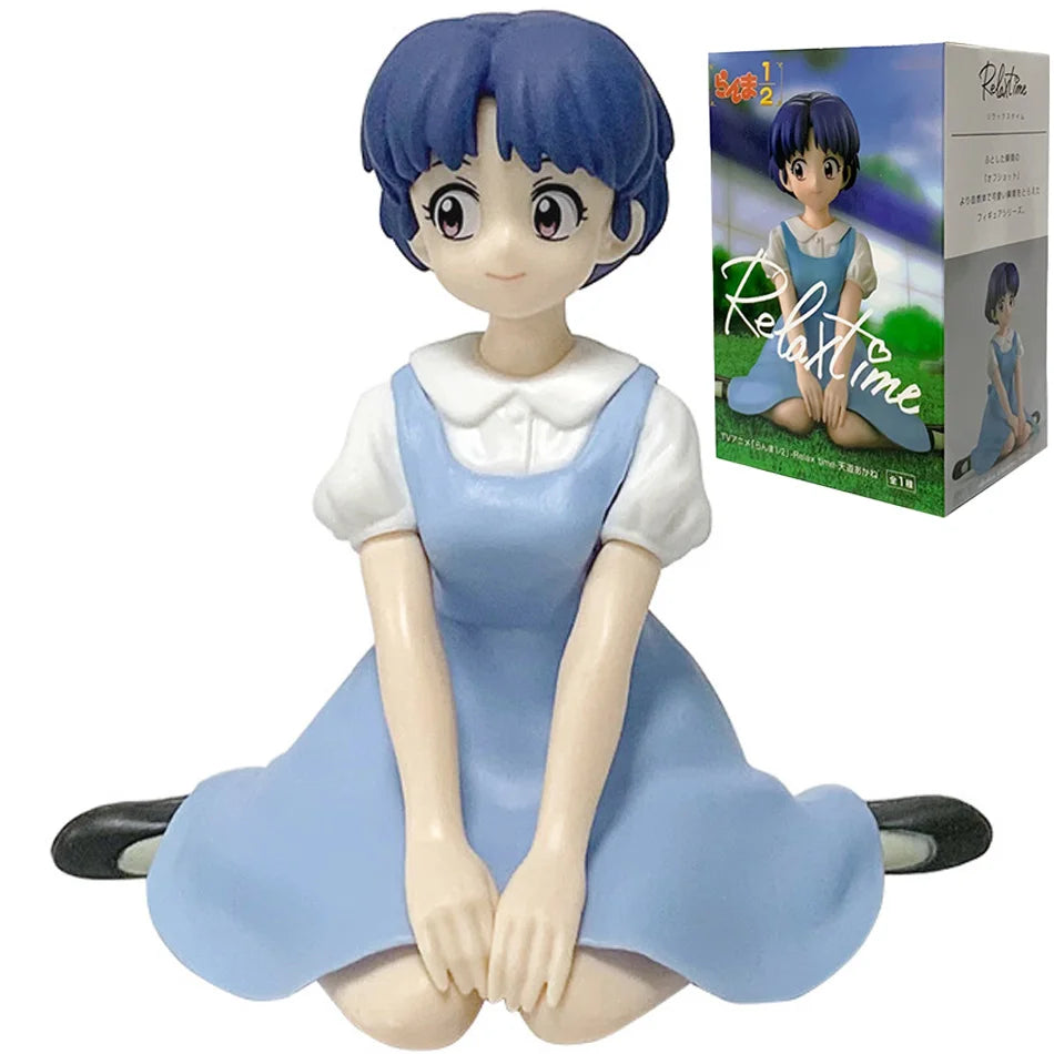 Original BANDAINAMCO BANPRESTO Ranma 1/2 Relax Time Shampoo Tendou Akane Ranma PVC Figure Model Collector Figurine Toys Gift