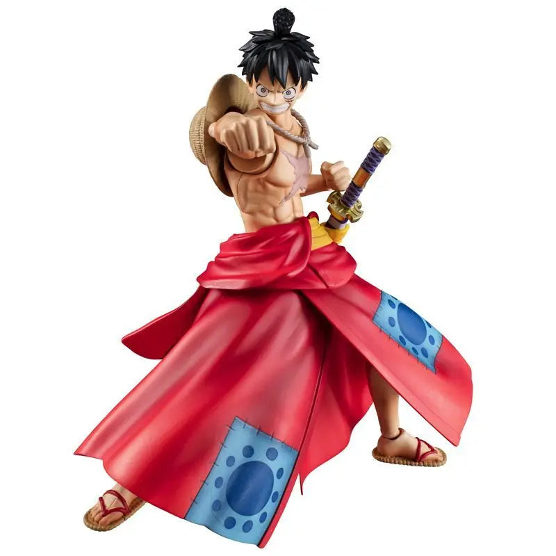 One Piece MegaHouse MH VAH Bandai Banpresto Navigation King Luffy Taro The Country of Harmony Trendy Play Statue  Movable Figure