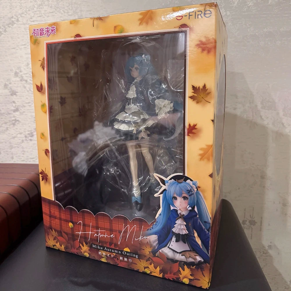SEGA Original S-FIRE Hatsune Miku (Autumn Outing) Action Anime Figure PVC Model Decoration 22CM Collectible Toys In Stock